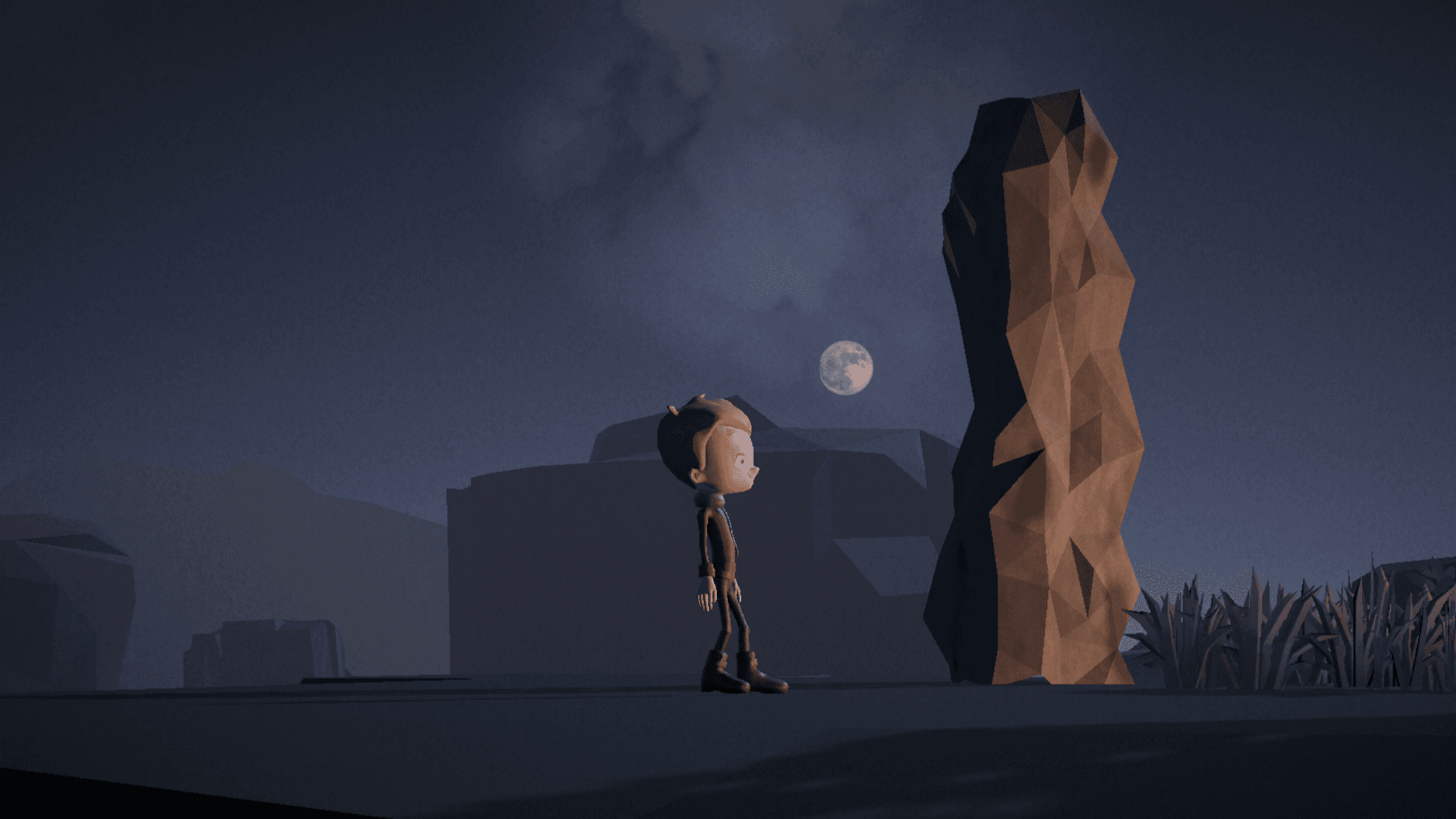 Banner Hill at night